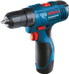 Bosch GSR 10,8-2-LI Akülü Delme Vidalama Mandrenli, Çanta 2 Akü, 10.8 V, 2 Ah